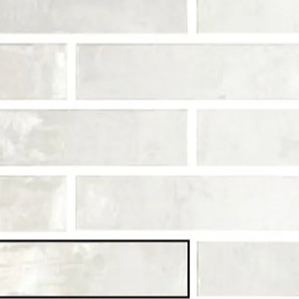 Snap White Brick 7.5cm x 30cm Wall Tile